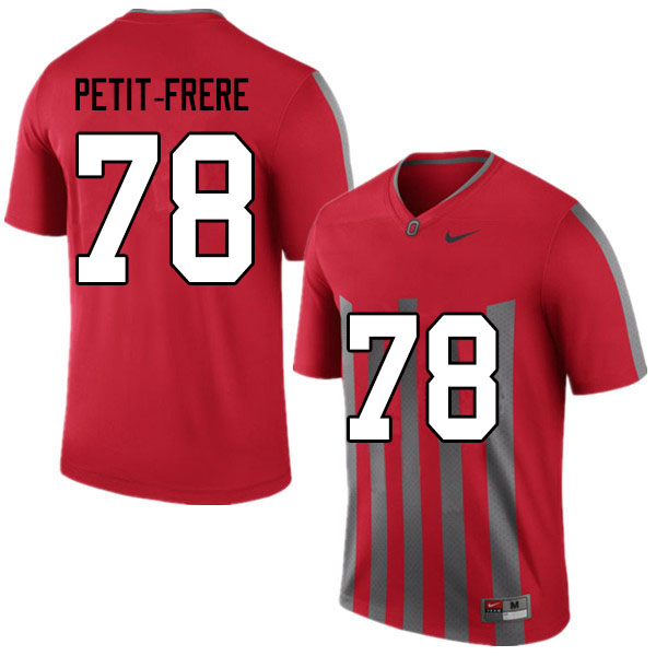 Men #78 Nicholas Petit-Frere Ohio State Buckeyes College Football Jerseys Sale-Retro